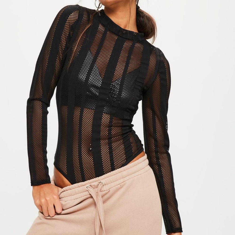 Missguided fishnet mesh bodysuit